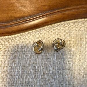 Chico's Gold Tone Knot Earrings